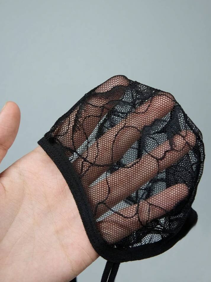 Midnight Heart Lace Brief